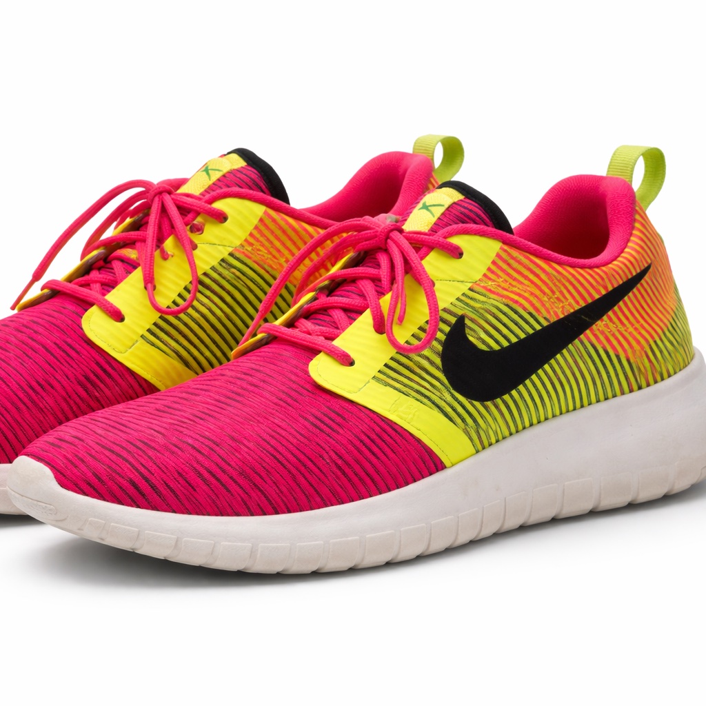 Nike Size 7y Lightweight Running Sneakers | Pink Neon Gradient | Sport Luxe